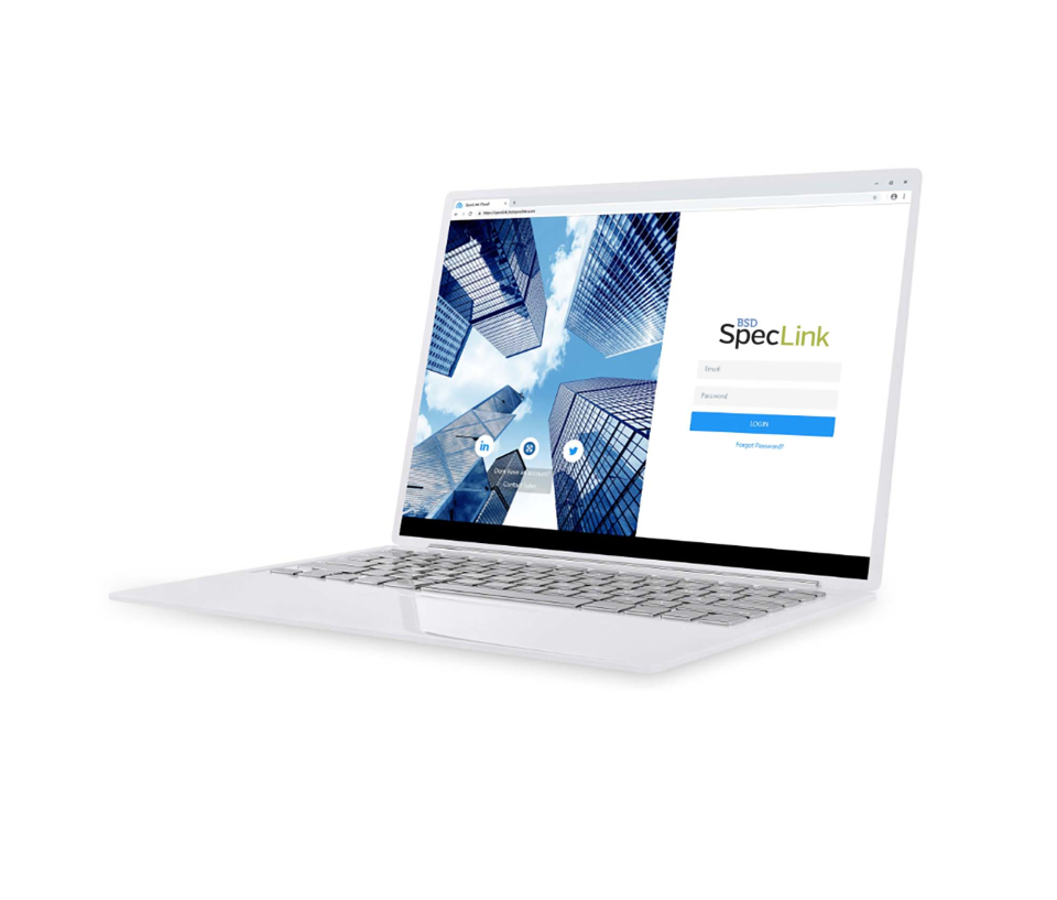 screenshot of RIB SpecLink